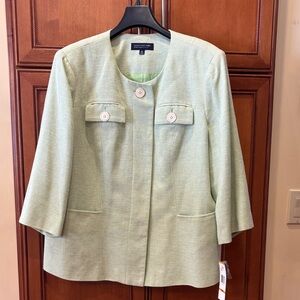 Jones New York Light Green Blazer